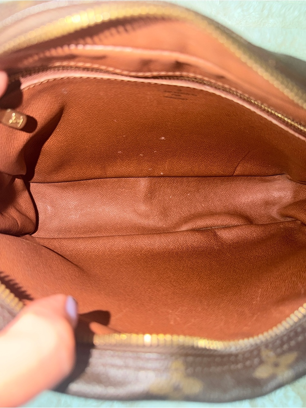 Louis Vuitton Brown Monogram Canvas Toiletry Pouch with Tan Trim - Picture 12 of 15